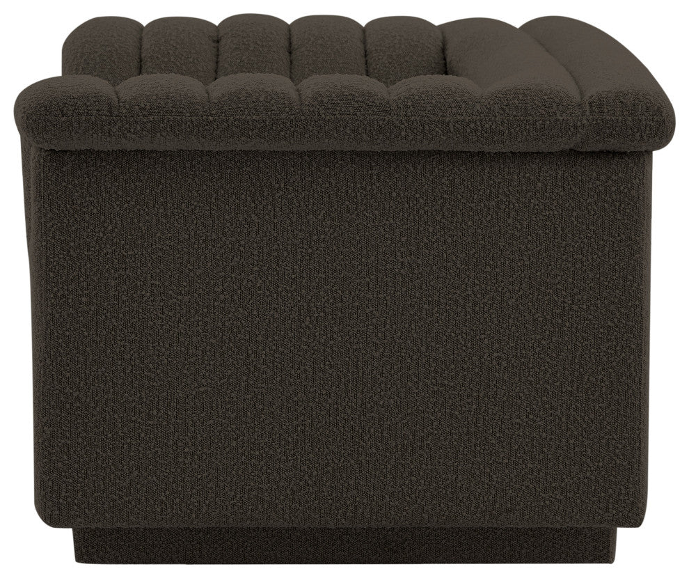 Cascade Upholstered Set, Brown, Boucle Fabric, Chair