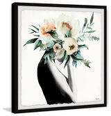 "Mysterious Bloom" Framed Painting Print, 12"x12"