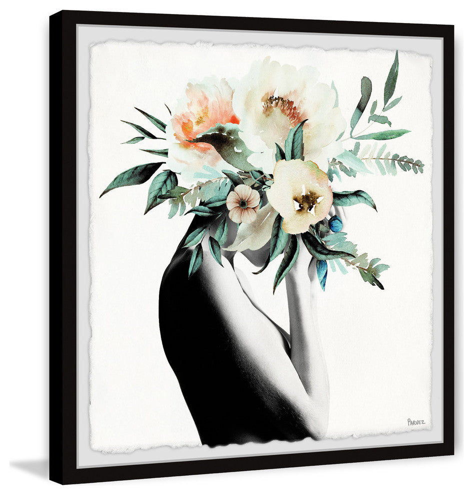 "Mysterious Bloom" Framed Painting Print, 12"x12"