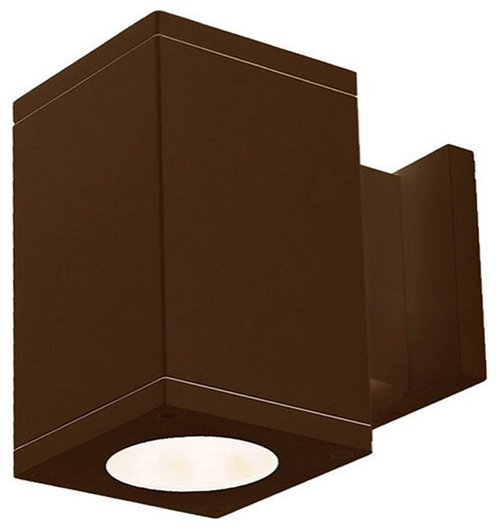 Cube Architectural 5" LED Wall-Light Straight 33 Deg Beam 2700K, Bronze