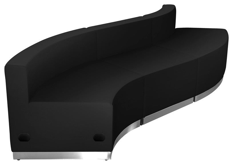 Hercules Alon Series Black Leather Reception Configuration, 3 Pieces