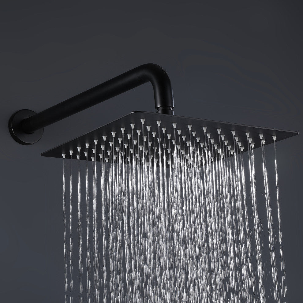 Square Rainfall Complete Shower System With Rough-In Valve