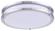 Led Double Ring Ceiling Flush, 3000K, Cri80, Etl, 28W, Lm2000