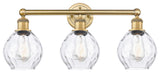 Waverly 3-Light 24" Bath Vanity Light, Brushed Brass Finish, Clear Shade