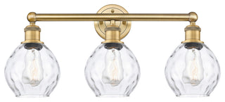 Waverly 3-Light 24" Bath Vanity Light, Brushed Brass Finish, Clear Shade