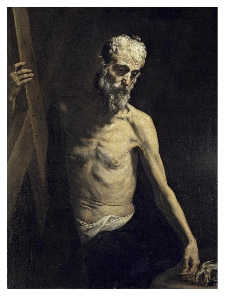 "Saint Andrew The Apostle" Digital Paper Print by Jusepe de Ribera, 35"x46"