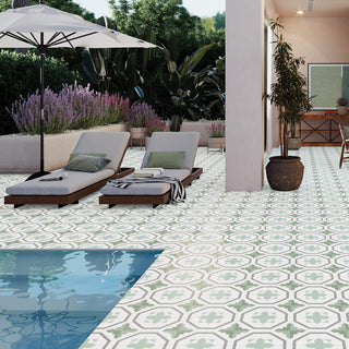 Prisma Olive Porcelain Floor and Wall Tile