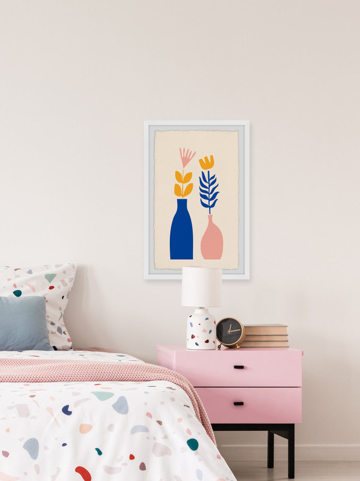 "Fern Vases" Framed Painting Print, 30x45