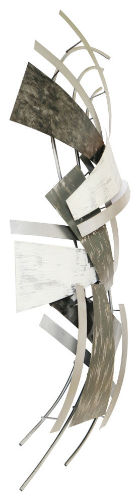 Industrial Lita Metal Wall Art - Grey
