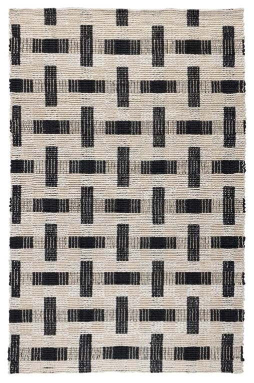 Classic Home Preston Ivory/Black 8x10 Rug
