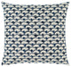 Surya Sanya Bay Navy Pillow Shell With Polyester Insert 18"H X 18"W