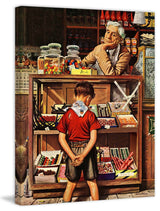 "Penny Candy" Painting Print on Canvas by Stevan Dohanos