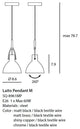 Laito Pendant, Chrome