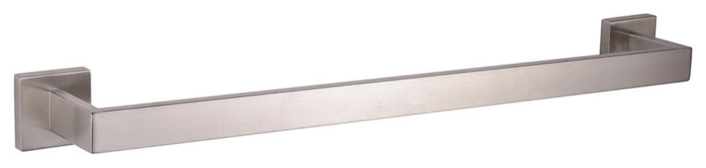 Bagno Lucido Stainless Steel 24" Towel Bar, Satin Nickel