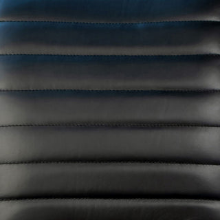 Greyson Genuine Full Grain Leather and Steel Modern Counter Stool, Black
