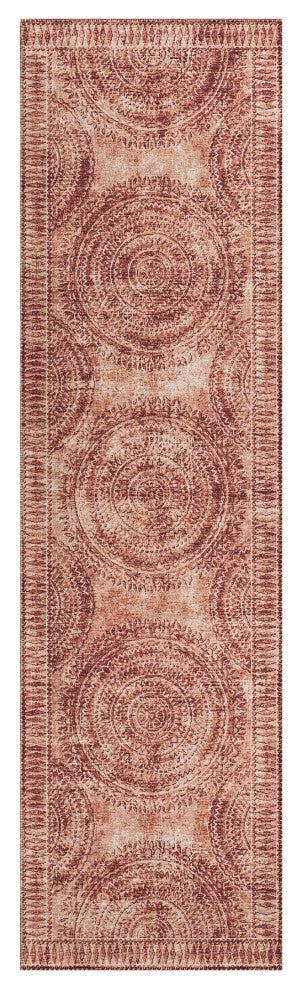 Indoor/Outdoor Sedona SN7 Spice Machine Washable 2'3" x 10' Runner Rug