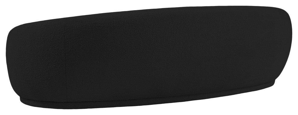 Hyde Boucle Fabric Upholstered, Black, Sofa