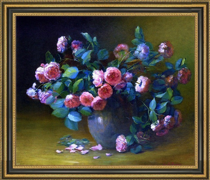 Charles Ethan Porter Rambling Roses Framed Premium Canvas Print, 20"x25"