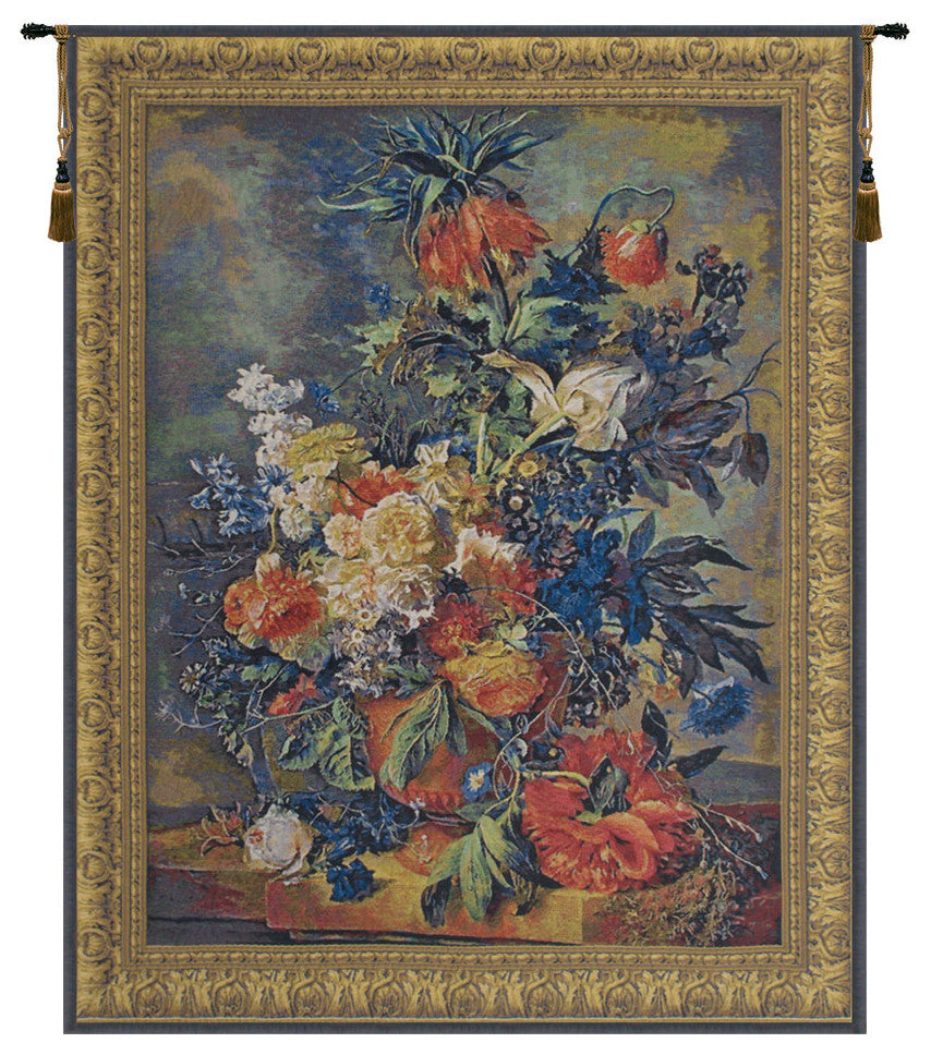 Bouquet Dore Belgian Wall Tapestry