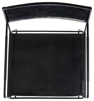 Safavieh Alyx Leather Dining Chair, Black
