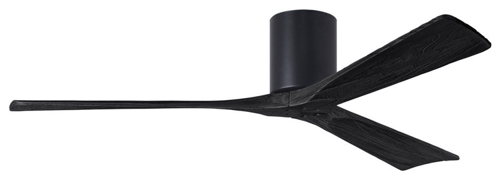 Matthews Fan, Irene-3H Ceiling Fan, Matte Black, 60-Inch, Matte Black Blades