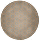Chickens-go-round Easter Chenille Rug, Basswood Brown, 5' Round