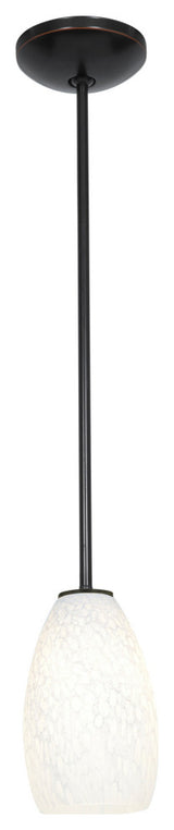 Access Lighting 28012-3R/WHST Champagne 1 Light LED Pendant - 5"W - Brushed