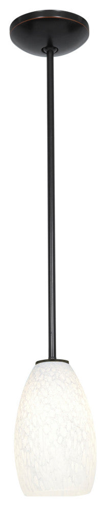 Access Lighting 28012-3R/WHST Champagne 1 Light LED Pendant - 5"W - Brushed