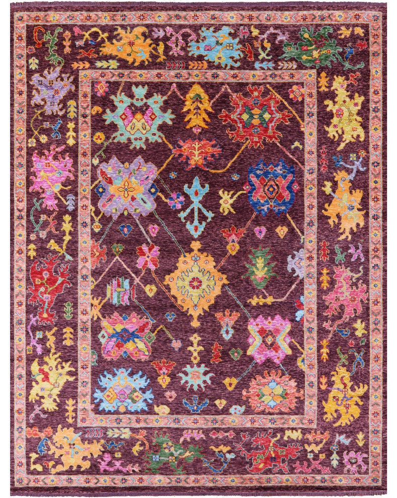 10' 5" X 13' 9" Turkish Oushak Handmade Rug - Q14786