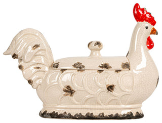 Rooster Container With Lid
