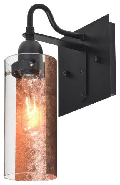 Duke 1 Light Wall Lighting, Black
