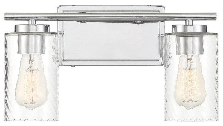 2-Light Bathroom Vanity Light in Chrome
