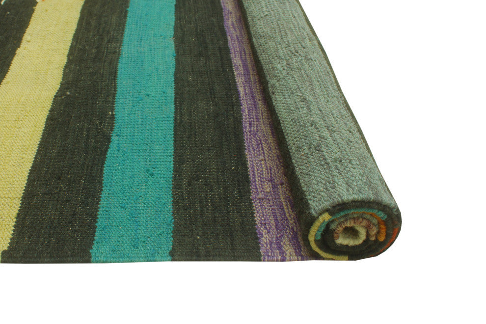 Winchester Kilim Cadena Charcoal/Ivory Rug, 8'0x11'6