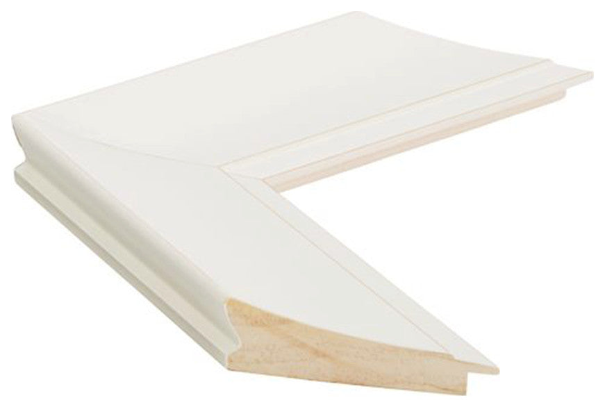 Blanco White Framed Wall Mirror, 30"x40"