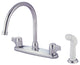 Kingston Brass KB772 8" Centerset Kitchen Faucet, Polished Chrome