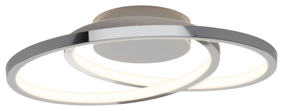 Artika Salto Ceiling Flushmount Light, Chrome