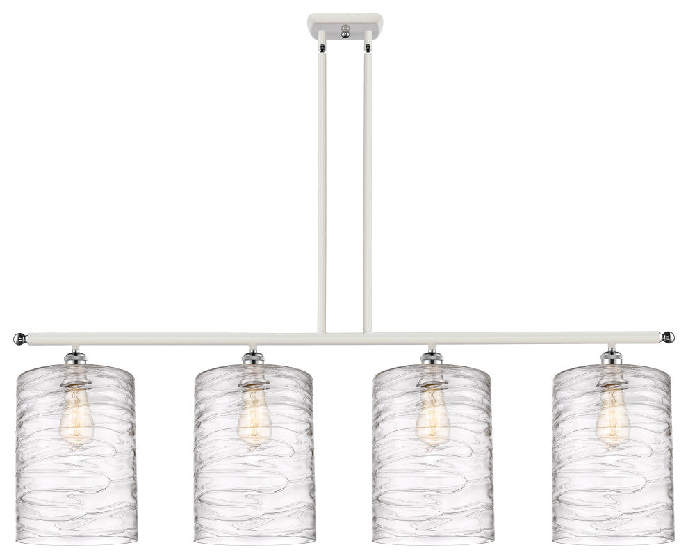 Innovations 516-4I-WPC-G1113-L 4 Light Island Light, White, Polished Chrome