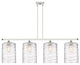 Innovations 516-4I-WPC-G1113-L 4 Light Island Light, White, Polished Chrome