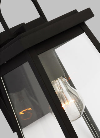 Founders Medium One Light Outdoor Wall Lantern, Black