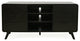 Marlowe 64" Curved Media Console TV Stand with Tapered Legs and Storage Drawers