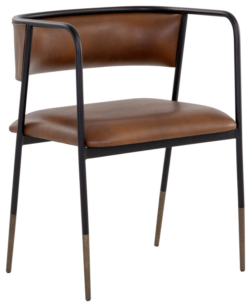 Brenan Dining Armchair Bravo Cognac