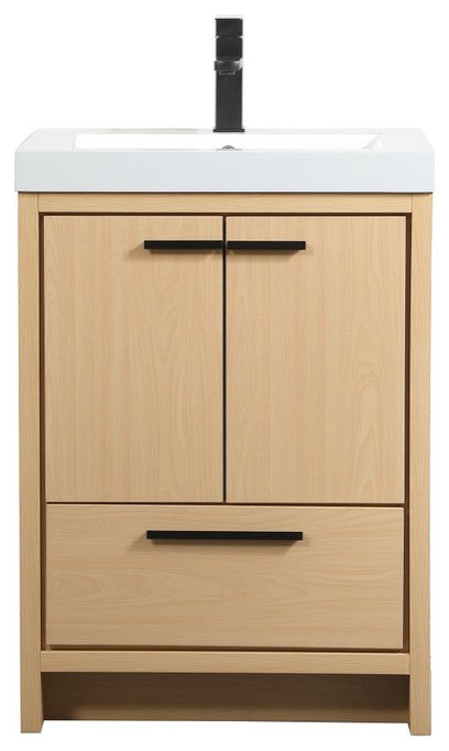 Walker 24" Single Bathroom Vanity, Maple