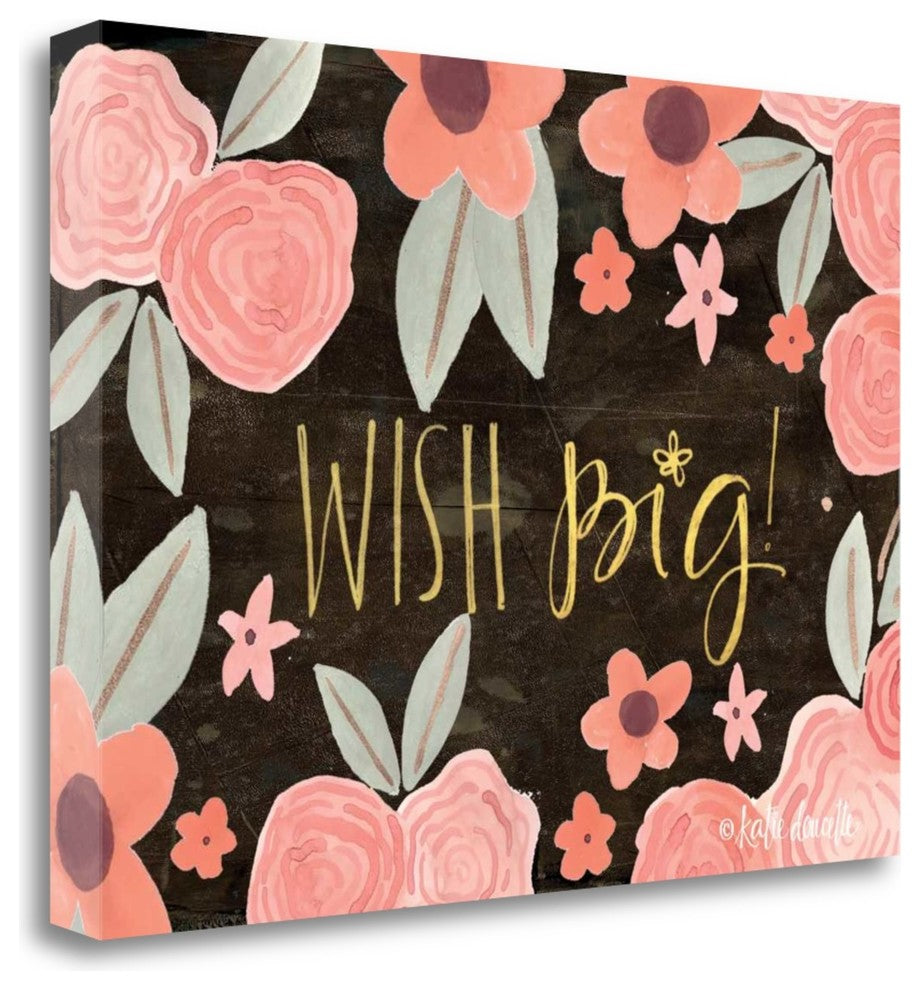 "Wish Big" By Katie Doucette, Giclee Print on Gallery Wrap Canvas, Ready to Hang