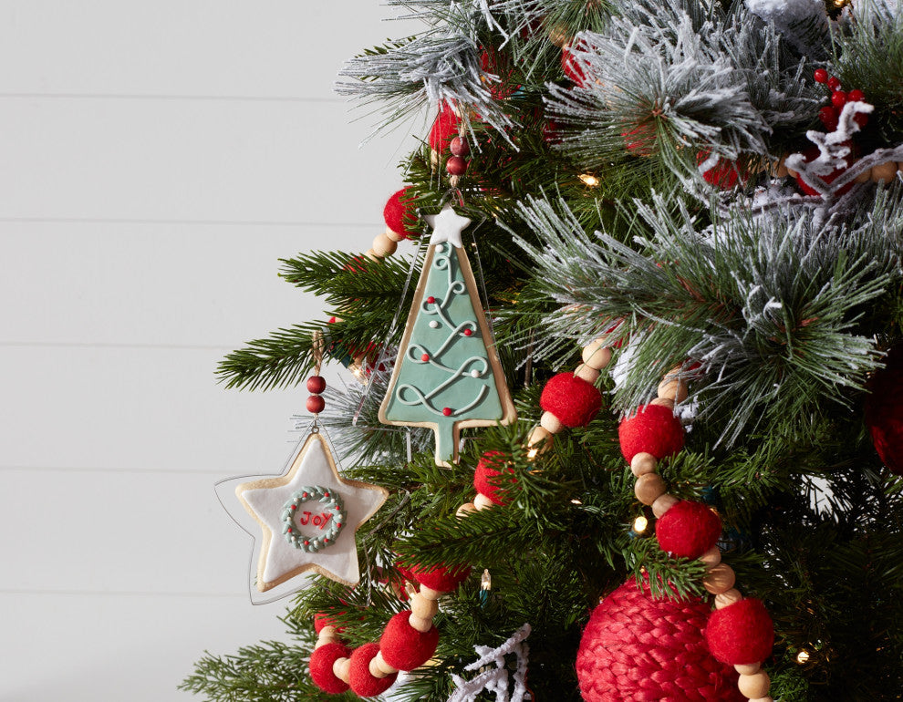 Tree and Star Cookie Cutter Ornament, 12-Piece Set