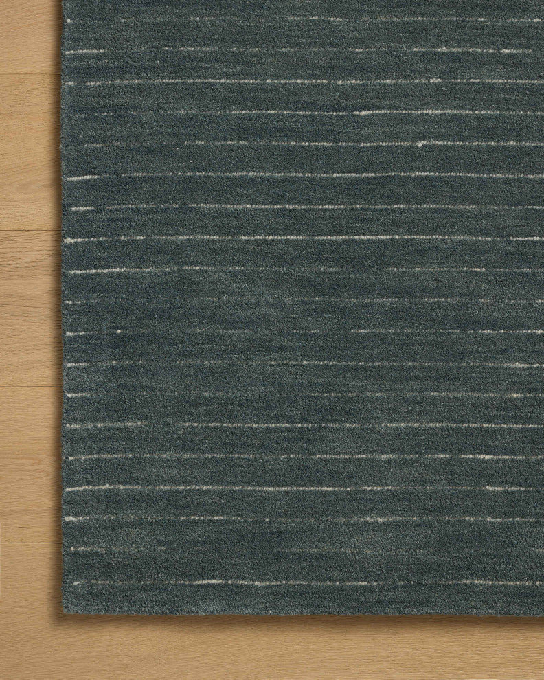 Chris Loves Julia x Loloi Henry Denim / Ivory 2'-3" x 3'-9" Runner Rug