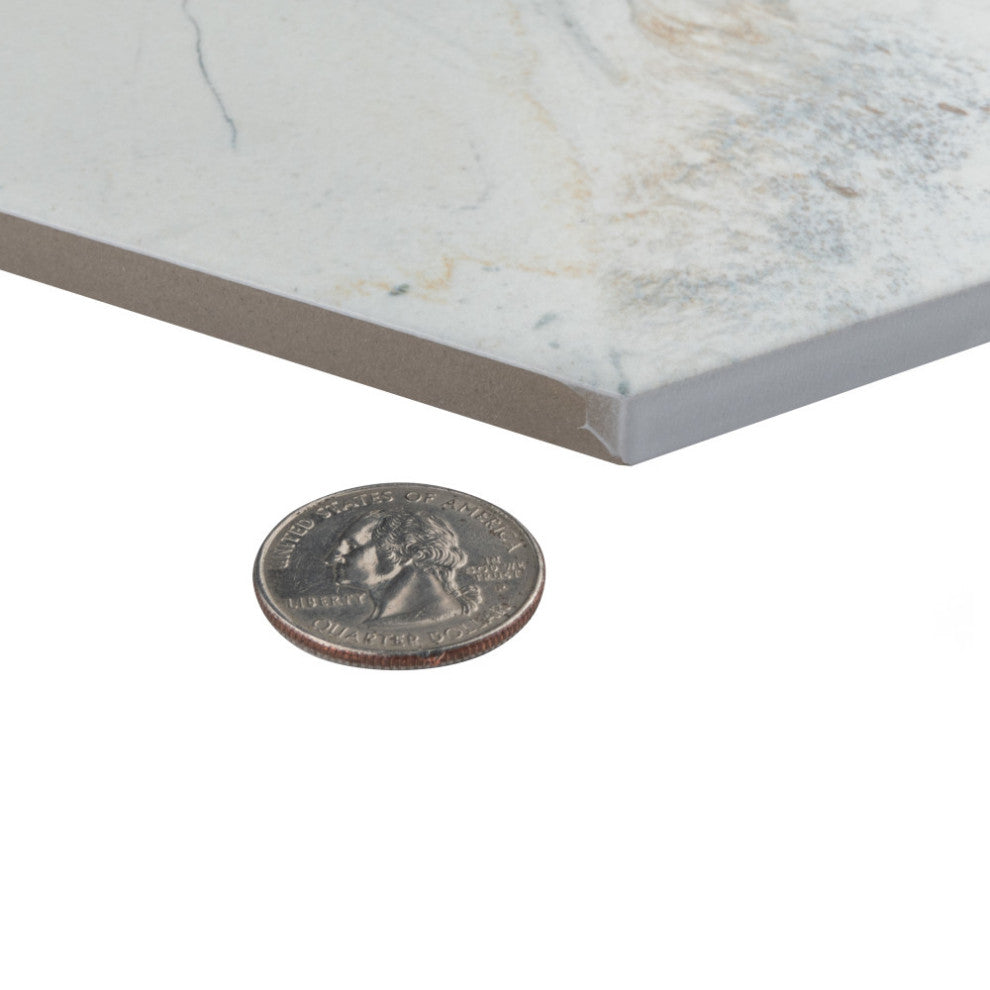 Marmaris Hex Porcelain Floor and Wall Tile Sample