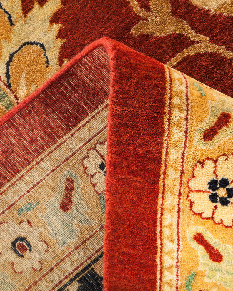 Mogul, One-of-a-Kind Hand-Knotted Area Rug Orange, 12'3"x17'4"