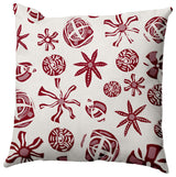 Fossil Formation Outdoor Pillow, Red, 16"x16"