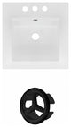 16.5-in. W 3H4-in. Ceramic Top Set In White Color