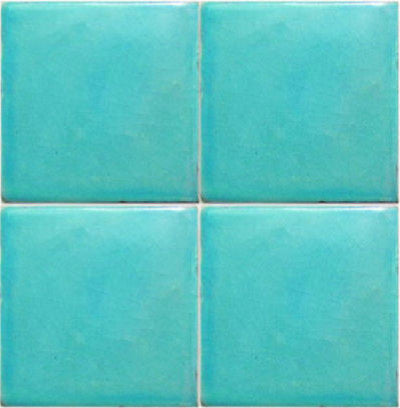 4.2x4.2 9 pcs Alhambra Aquamarine Talavera Mexican Tile